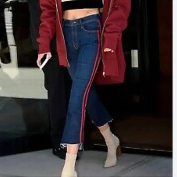 Mother Jeans Insider Crop Step Fray Speed Racer size 24 - Picture 2 of 12